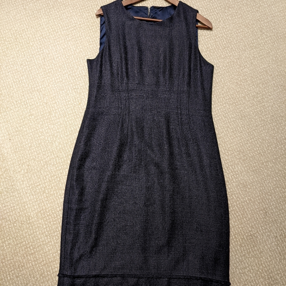 Elie Tahari ( lacey edge ) linen dress size 14